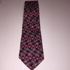 Pierre Cardin silk maroon / black silk tie
